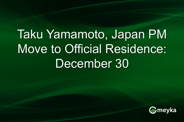 Taku Yamamoto, Japan PM Move to Official Residence: December 30
