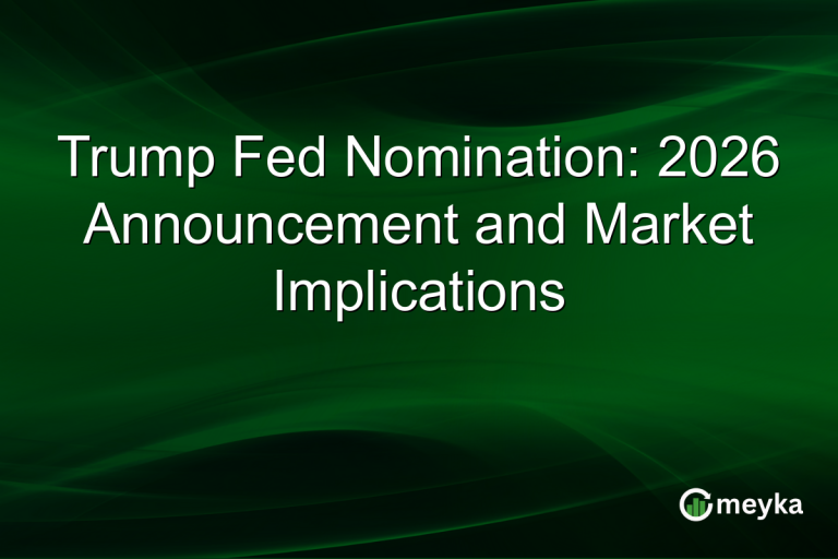 Trump Fed Nomination: 2026 Announcement and Market Implications