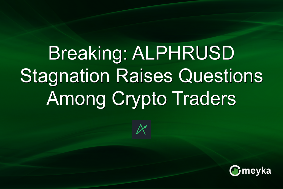 Breaking: ALPHRUSD Stagnation Raises Questions Among Crypto Traders