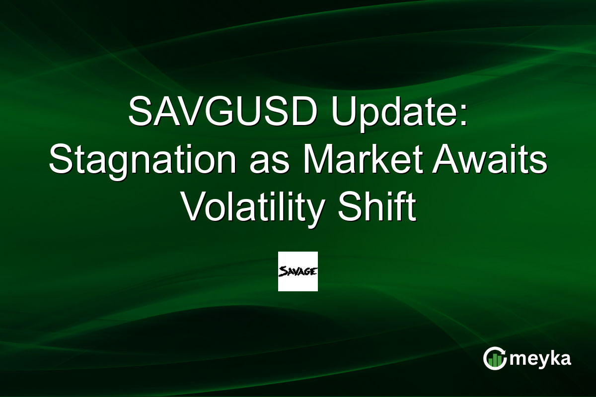 SAVGUSD Update: Stagnation as Market Awaits Volatility Shift