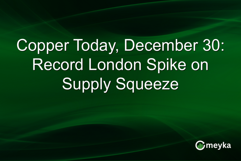 Copper Today, December 30: Record London Spike on Supply Squeeze