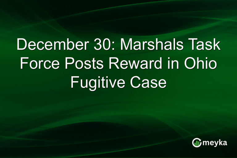 December 30: Marshals Task Force Posts Reward in Ohio Fugitive Case