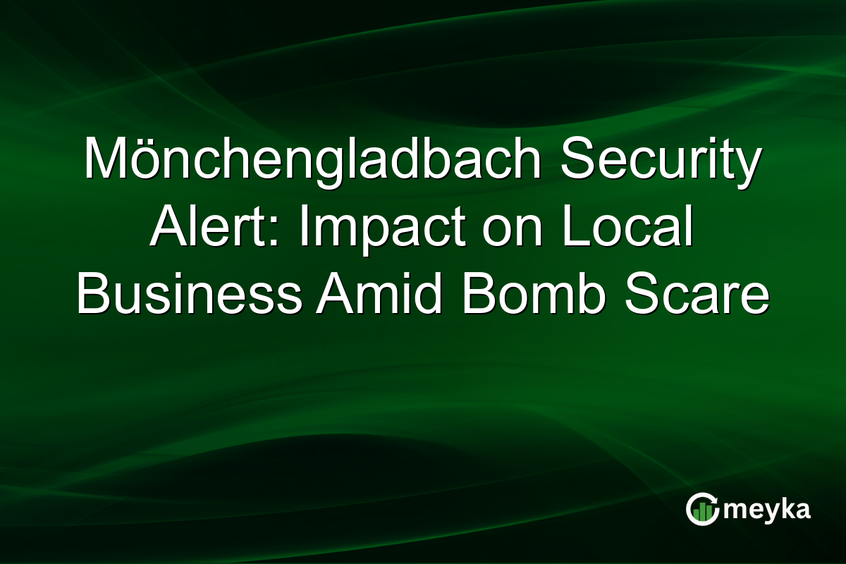 Mönchengladbach Security Alert: Impact on Local Business Amid Bomb Scare
