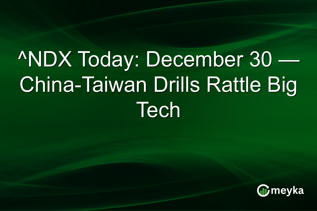 ^NDX Today: December 30 — China-Taiwan Drills Rattle Big Tech