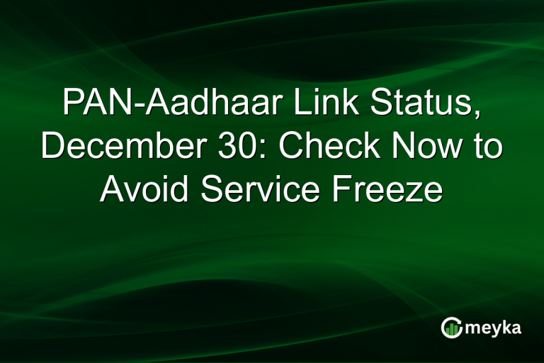 PAN-Aadhaar Link Status, December 30: Check Now to Avoid Service Freeze