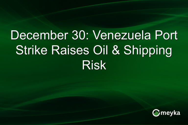 December 30: Venezuela Port Strike Raises Oil & Shipping Risk