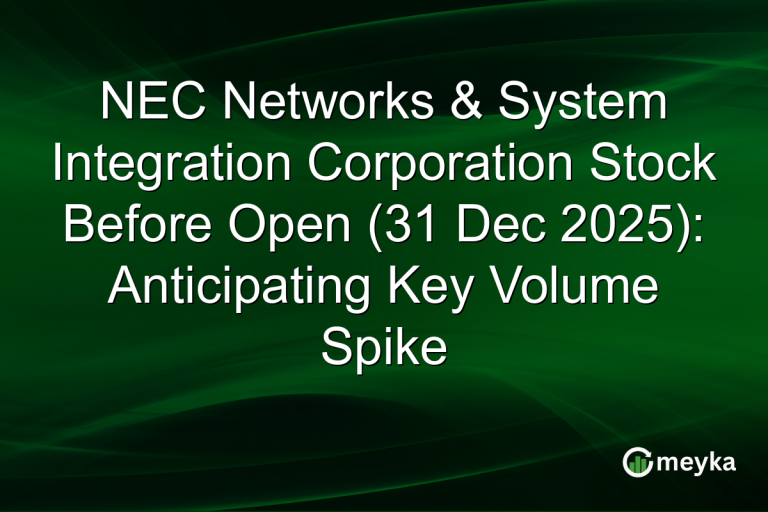 NEC Networks & System Integration Corporation Stock Before Open (31 Dec 2025): Anticipating Key Volume Spike