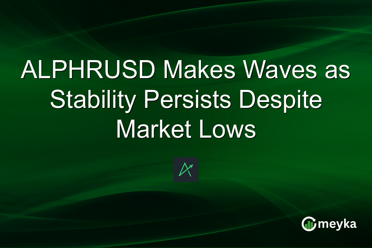 ALPHRUSD Makes Waves as Stability Persists Despite Market Lows
