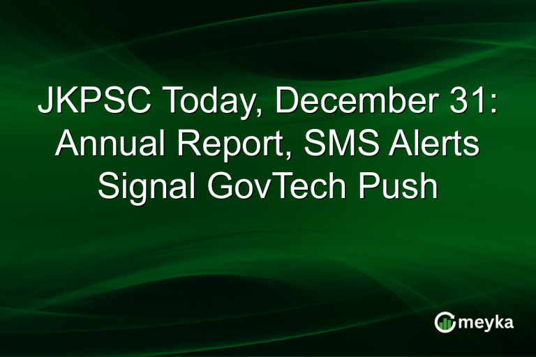 JKPSC Today, December 31: Annual Report, SMS Alerts Signal GovTech Push