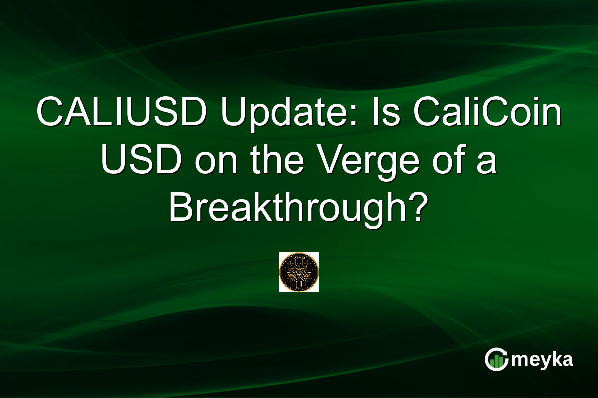 CALIUSD Update: Is CaliCoin USD on the Verge of a Breakthrough?