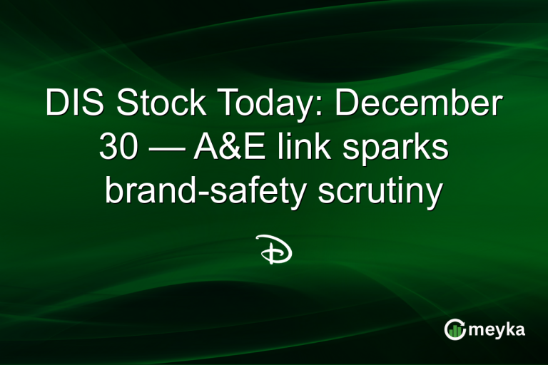 DIS Stock Today: December 30 — A&E link sparks brand-safety scrutiny