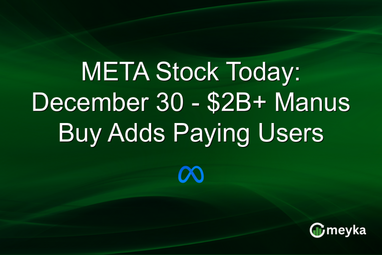 META Stock Today: December 30 - $2B+ Manus Buy Adds Paying Users