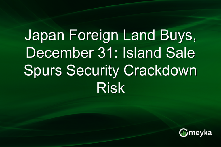 Japan Foreign Land Buys, December 31: Island Sale Spurs Security Crackdown Risk