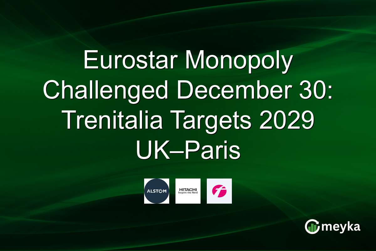 Eurostar Monopoly Challenged December 30: Trenitalia Targets 2029 UK–Paris