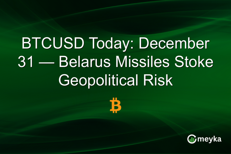 BTCUSD Today: December 31 — Belarus Missiles Stoke Geopolitical Risk