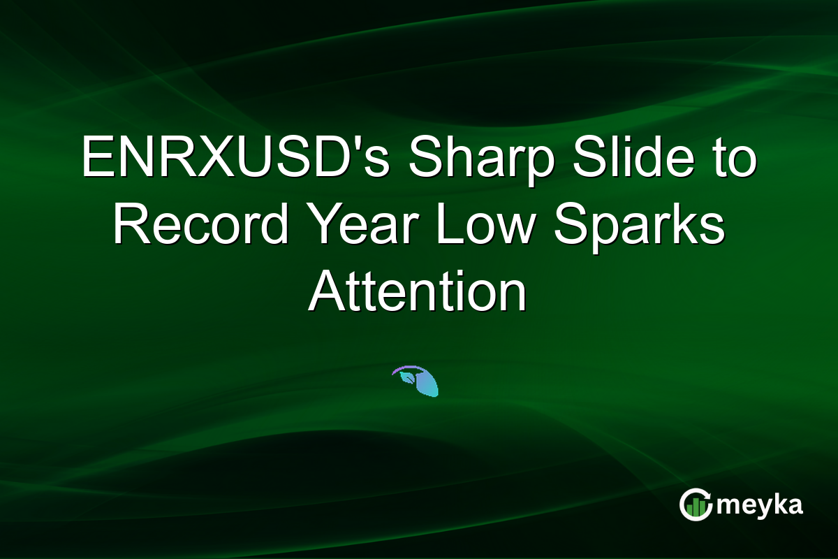 ENRXUSD's Sharp Slide to Record Year Low Sparks Attention