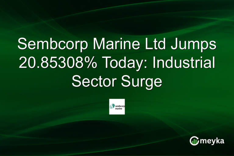 Sembcorp Marine Ltd Jumps 20.85308% Today: Industrial Sector Surge