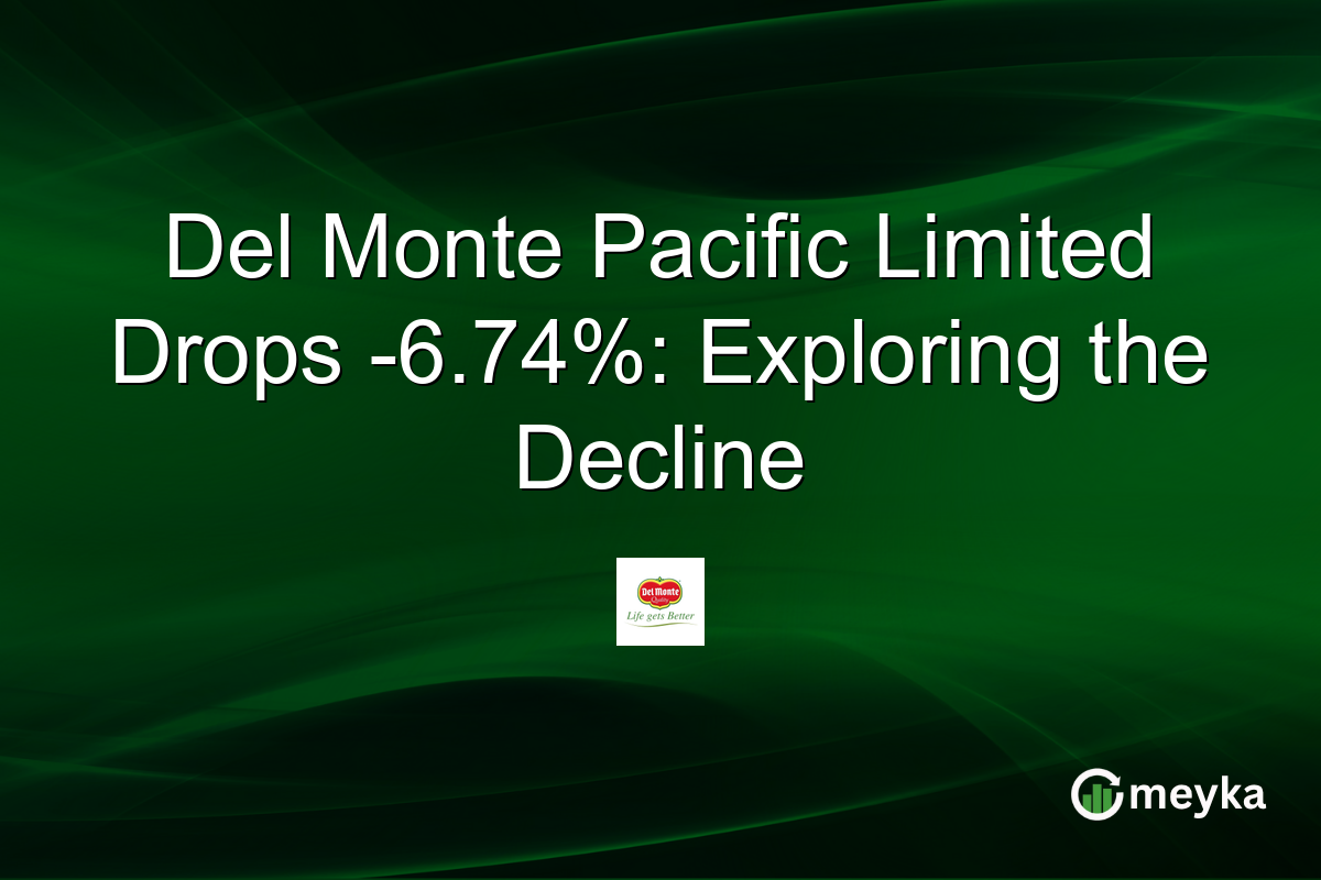 Del Monte Pacific Limited Drops -6.74%: Exploring the Decline