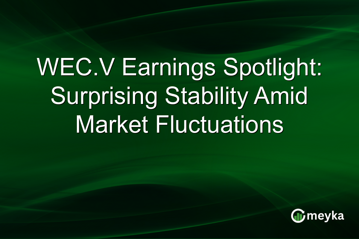 WEC.V Earnings Spotlight: Surprising Stability Amid Market Fluctuations