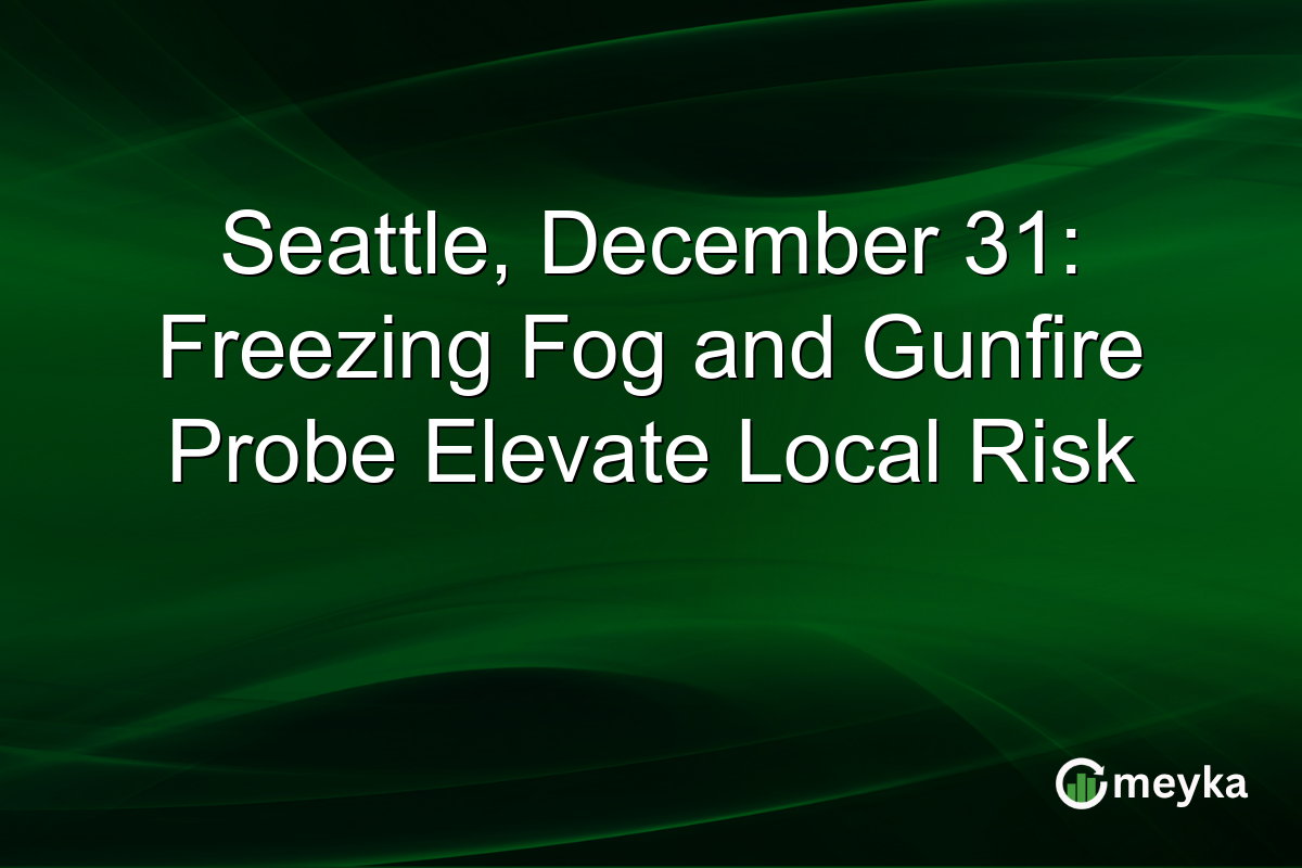 Seattle, December 31: Freezing Fog and Gunfire Probe Elevate Local Risk