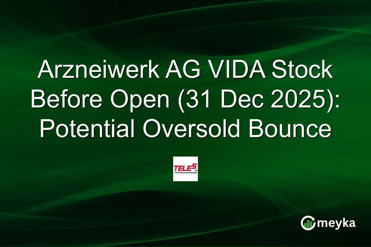 Arzneiwerk AG VIDA Stock Before Open (31 Dec 2025): Potential Oversold Bounce