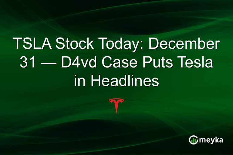 TSLA Stock Today: December 31 — D4vd Case Puts Tesla in Headlines