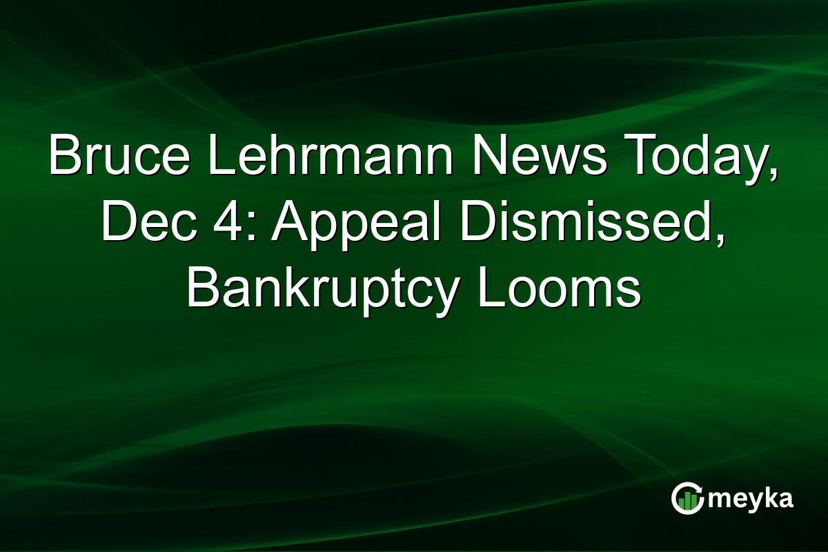 Bruce Lehrmann News Today, Dec 4: Appeal Dismissed, Bankruptcy Looms