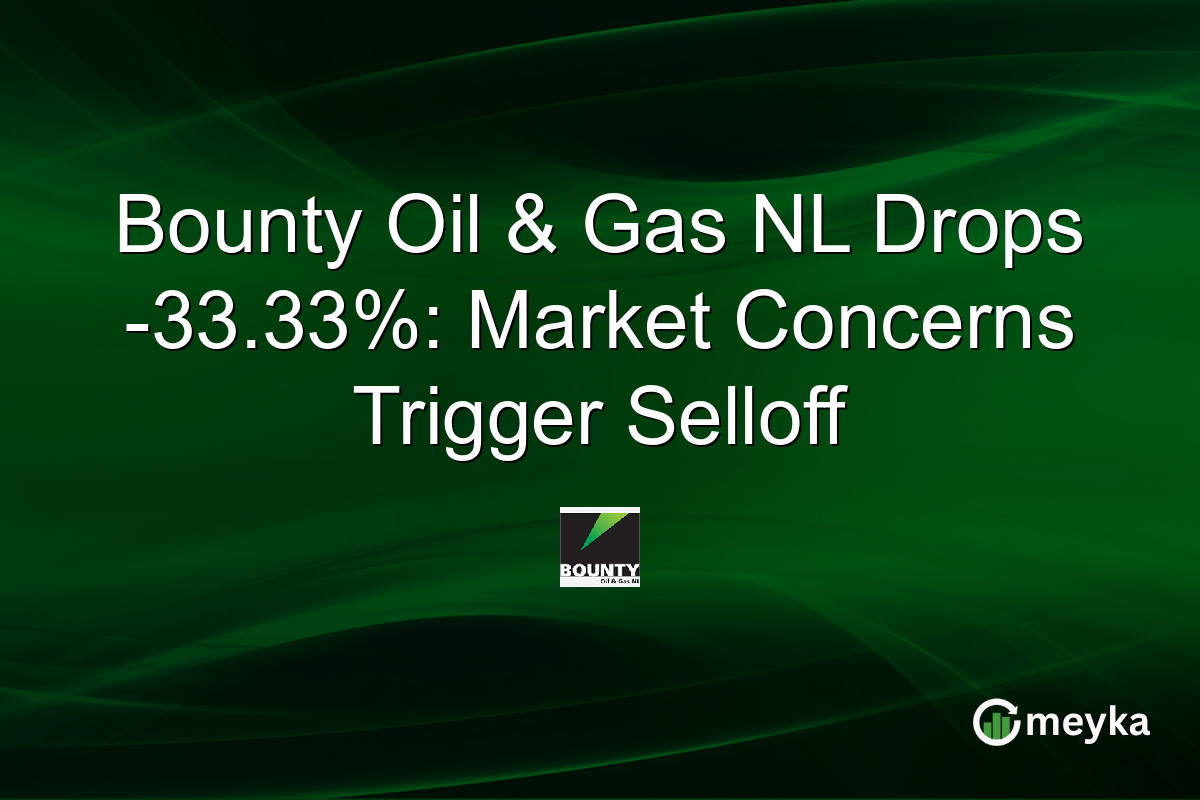 Bounty Oil & Gas NL Drops -33.33%: Market Concerns Trigger Selloff