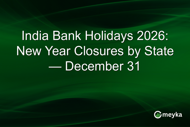 India Bank Holidays 2026: New Year Closures by State — December 31