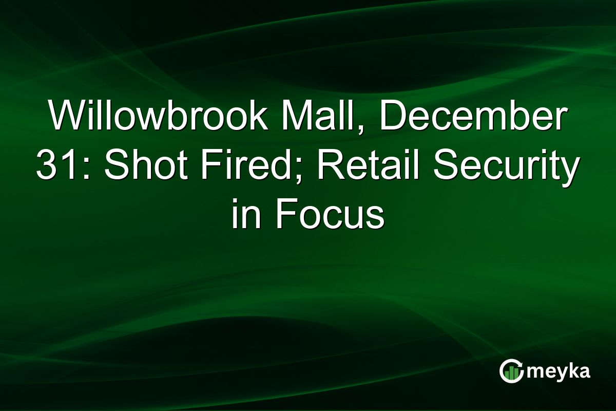 Willowbrook Mall, December 31: Shot Fired; Retail Security in Focus