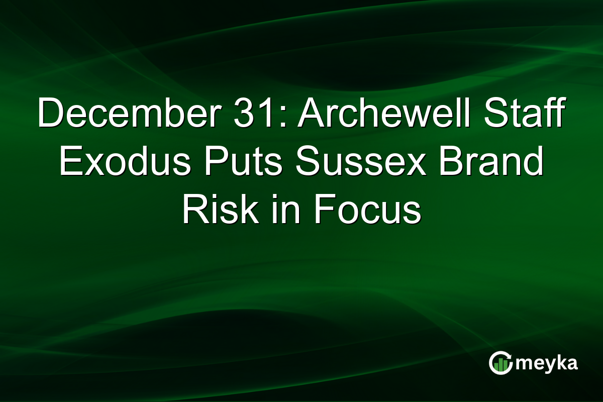 December 31: Archewell Staff Exodus Puts Sussex Brand Risk in Focus