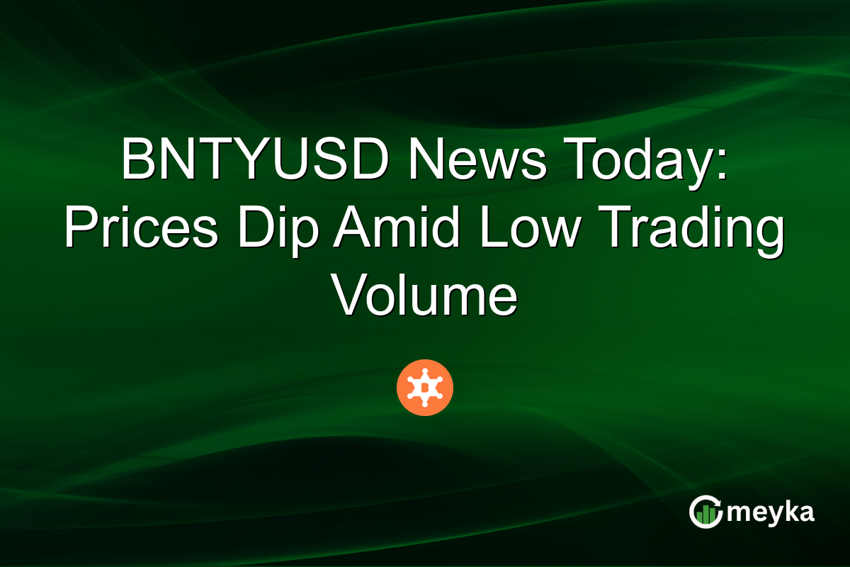 BNTYUSD News Today: Prices Dip Amid Low Trading Volume