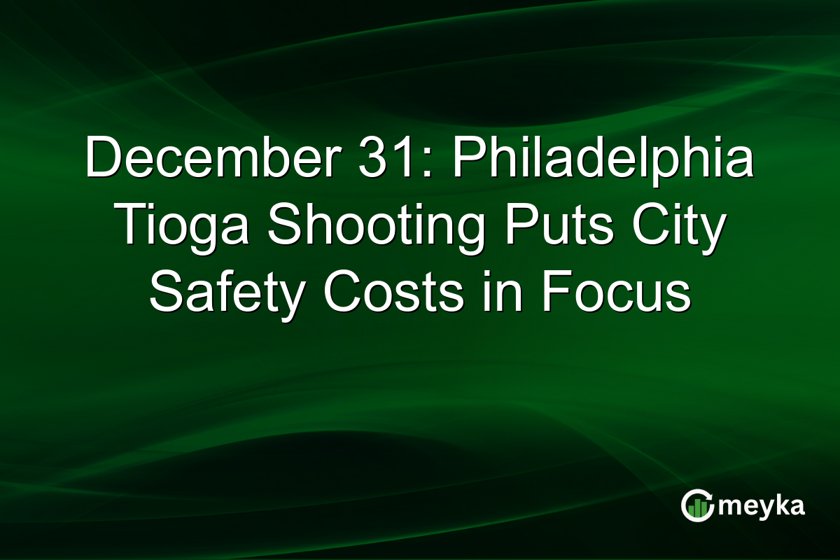 December 31: Philadelphia Tioga Shooting Puts City Safety Costs in Focus