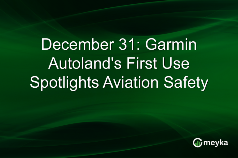 December 31: Garmin Autoland's First Use Spotlights Aviation Safety