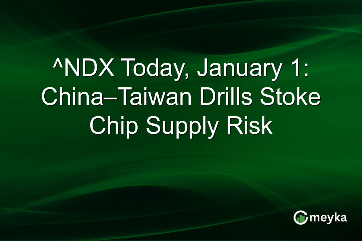 ^NDX Today, January 1: China–Taiwan Drills Stoke Chip Supply Risk