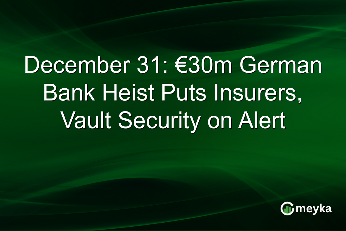 December 31: €30m German Bank Heist Puts Insurers, Vault Security on Alert