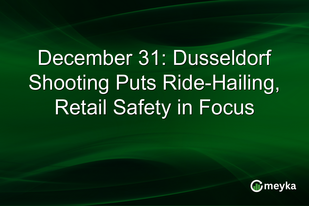 December 31: Dusseldorf Shooting Puts Ride-Hailing, Retail Safety in Focus