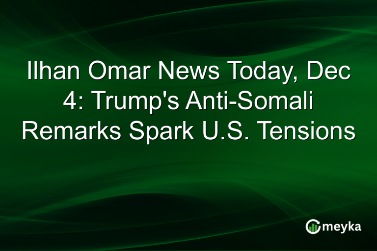 Ilhan Omar News Today, Dec 4: Trump's Anti-Somali Remarks Spark U.S. Tensions