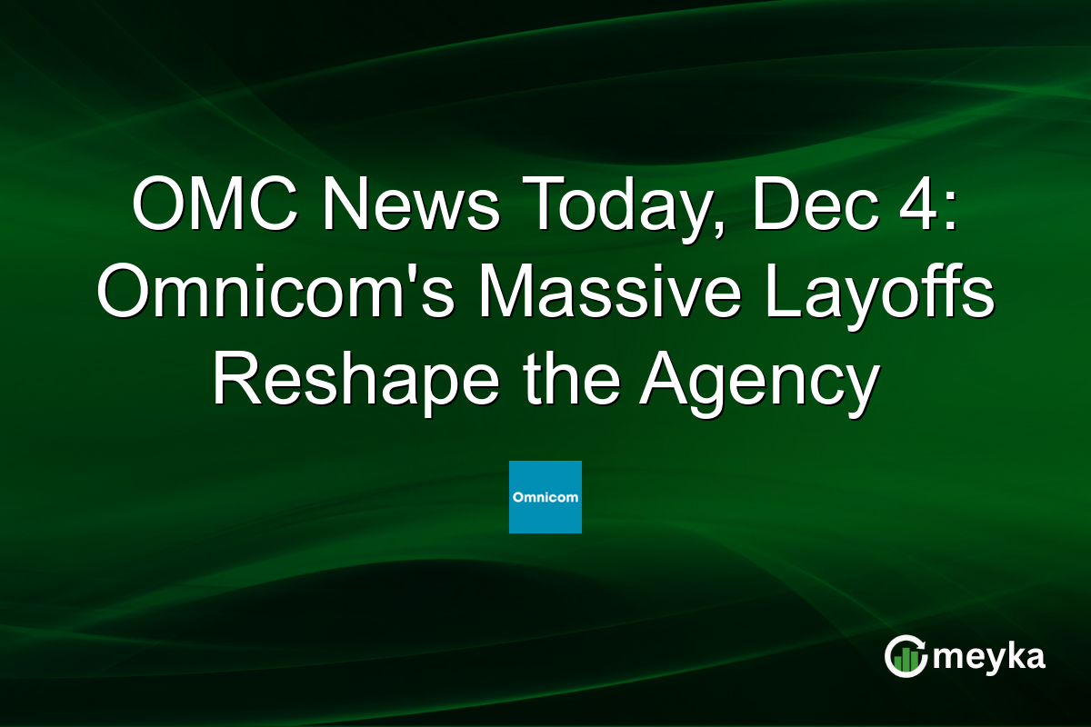 OMC News Today, Dec 4: Omnicom's Massive Layoffs Reshape the Agency