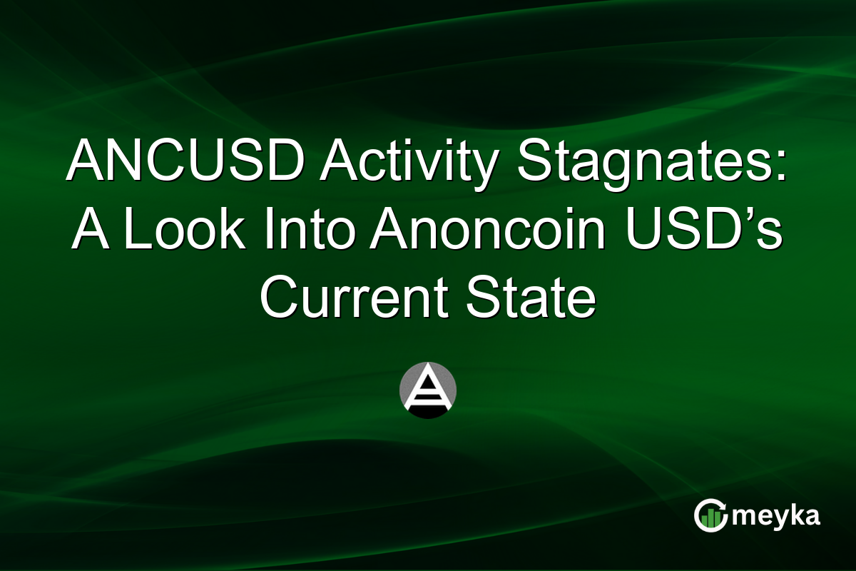 ANCUSD Activity Stagnates: A Look Into Anoncoin USD’s Current State