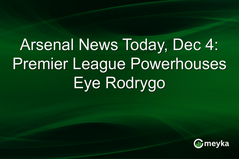 Arsenal News Today, Dec 4: Premier League Powerhouses Eye Rodrygo
