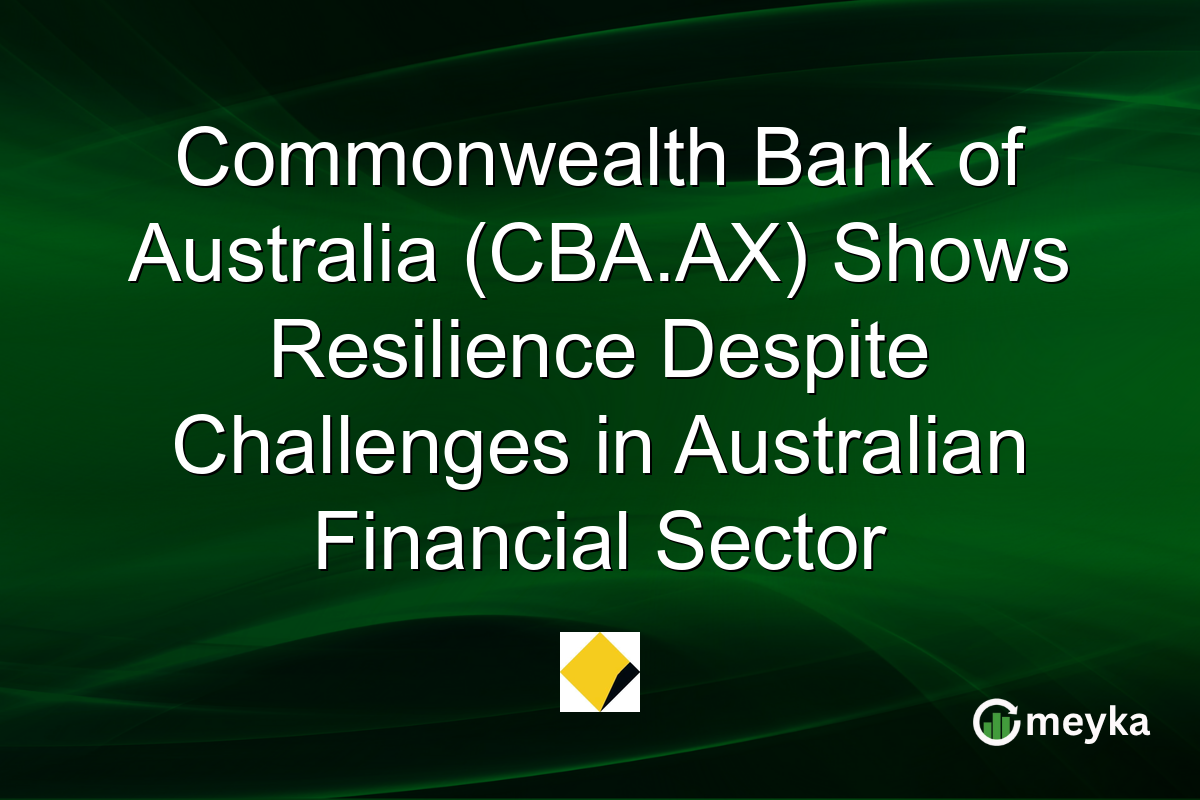 Commonwealth Bank of Australia (CBA.AX) Shows Resilience Despite Challenges in Australian Financial Sector