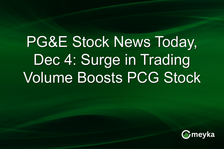 PG&E Stock News Today, Dec 4: Surge in Trading Volume Boosts PCG Stock