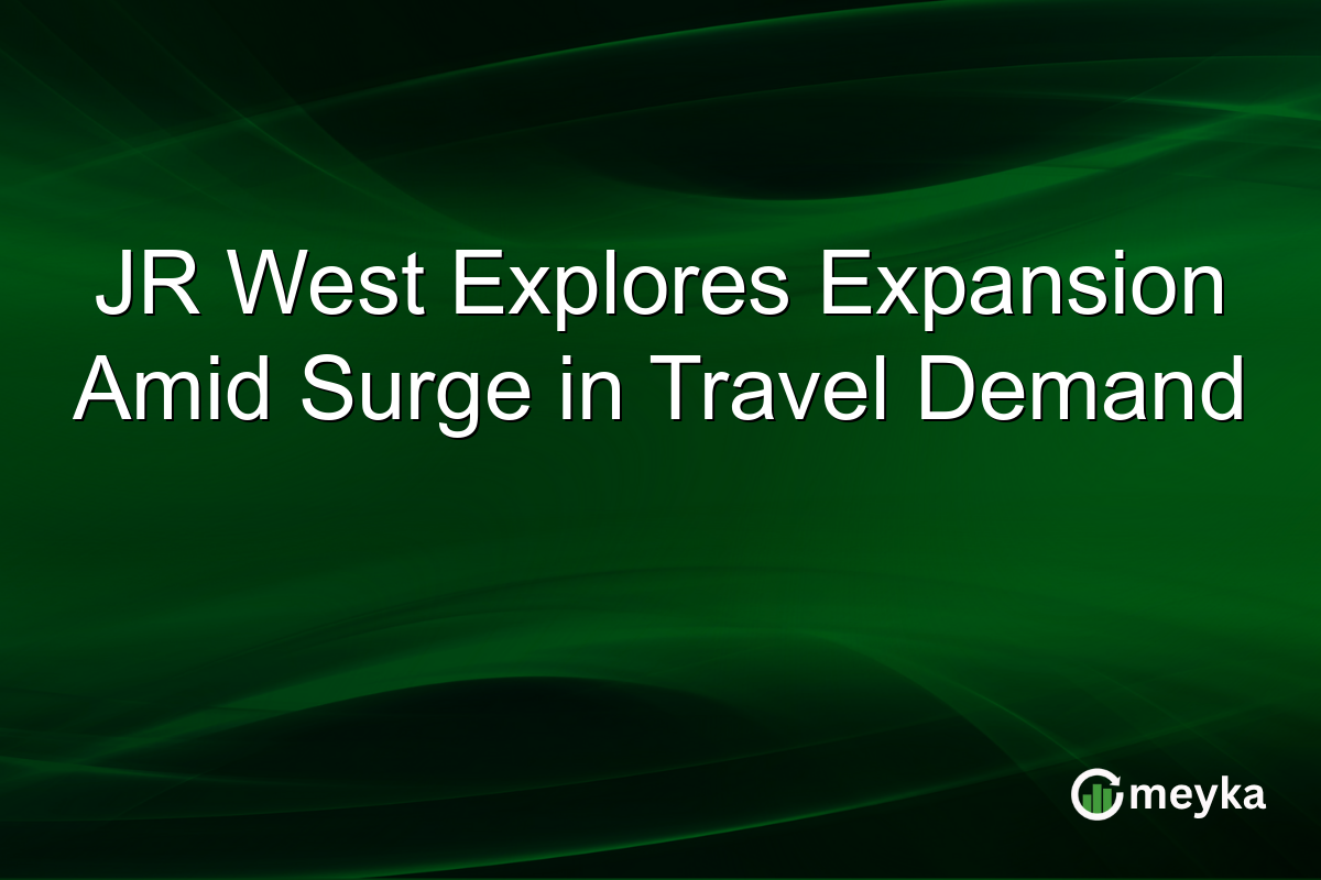 JR West Explores Expansion Amid Surge in Travel Demand
