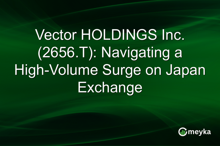 Vector HOLDINGS Inc. (2656.T): Navigating a High-Volume Surge on Japan Exchange
