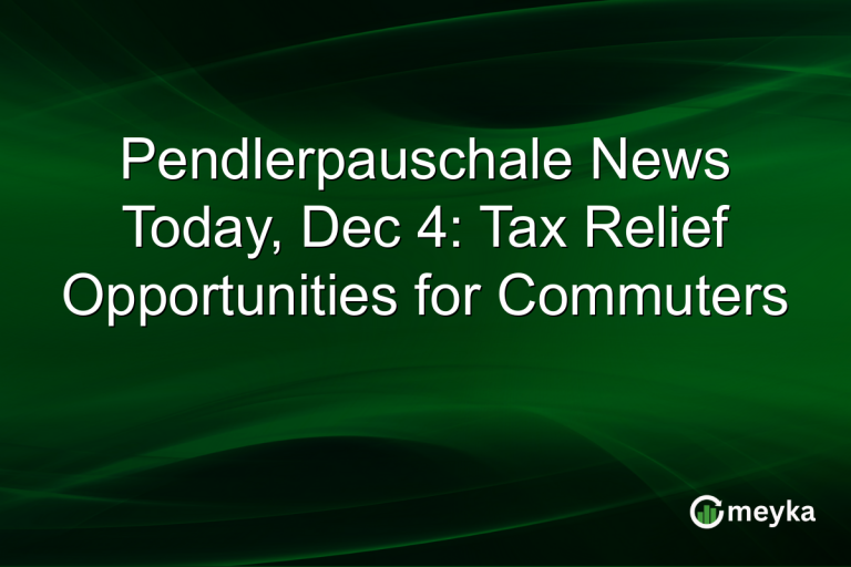 Pendlerpauschale News Today, Dec 4: Tax Relief Opportunities for Commuters