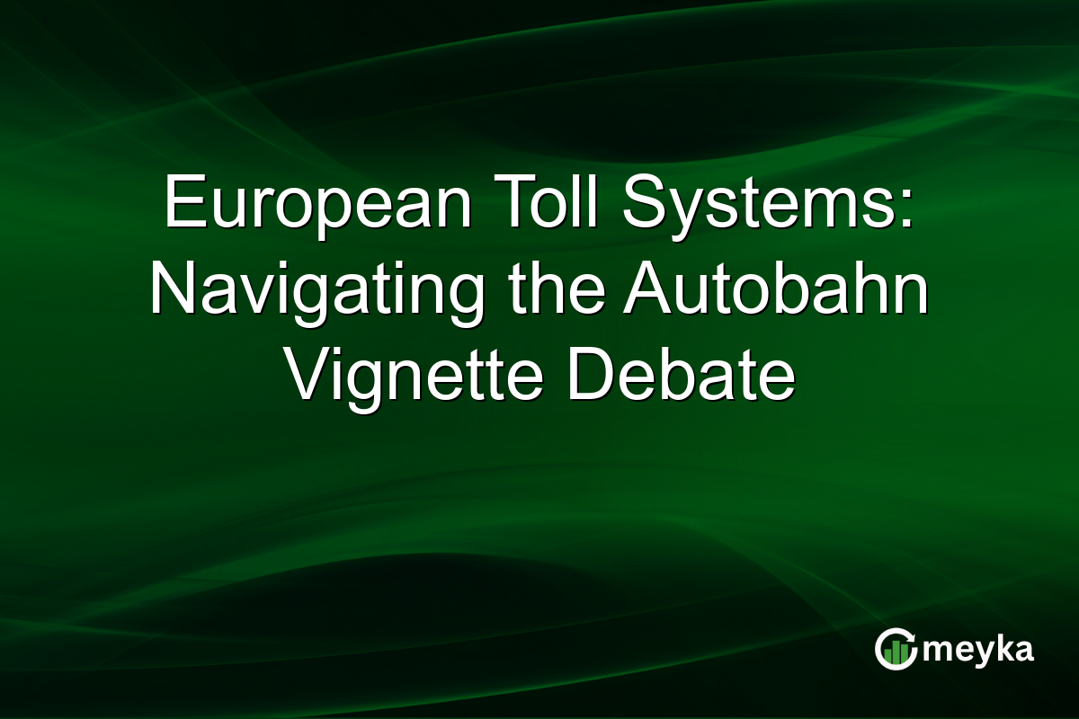 European Toll Systems: Navigating the Autobahn Vignette Debate