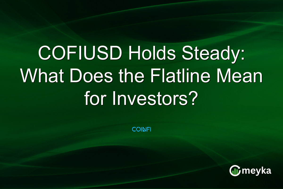COFIUSD Holds Steady: What Does the Flatline Mean for Investors?