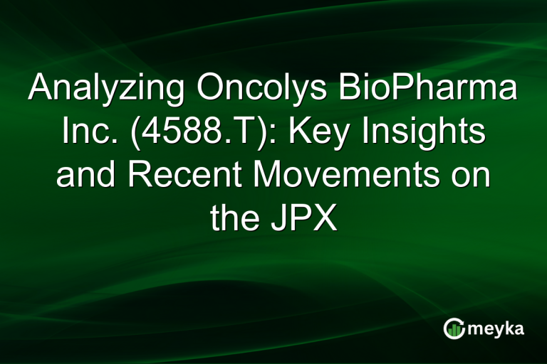 Analyzing Oncolys BioPharma Inc. (4588.T): Key Insights and Recent Movements on the JPX