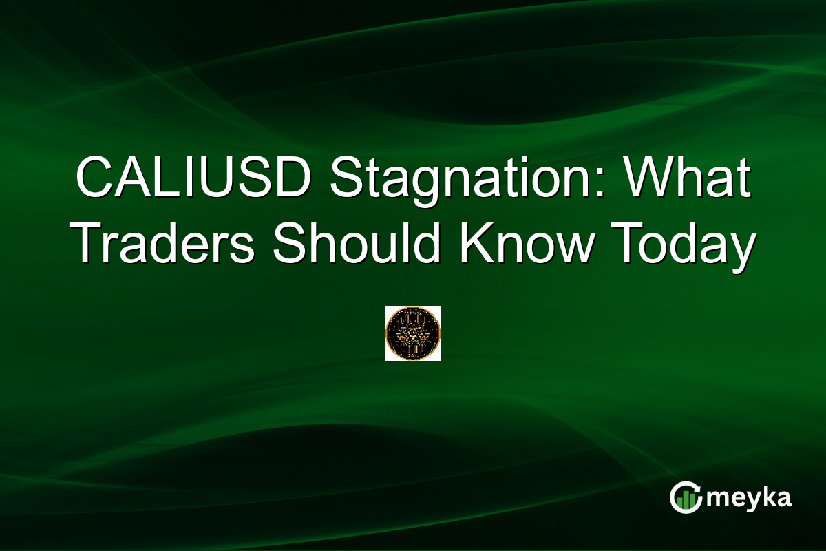 CALIUSD Stagnation: What Traders Should Know Today